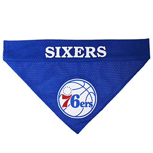 Reversible NBA Dog Bandana - Philadelphia 76ers, Small/Medium