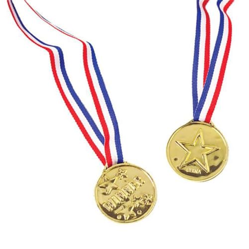 Gold Winner Medal with Ribbon - 1" Diameter