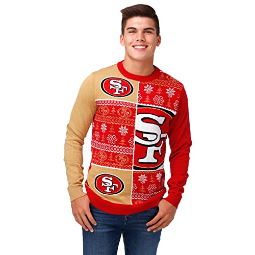San Francisco 49ers Ugly Holiday Sweater - Large Team Color