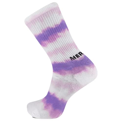Hydro Moc Crew Socks - Breathable Mesh, Small-Medium, Purple
