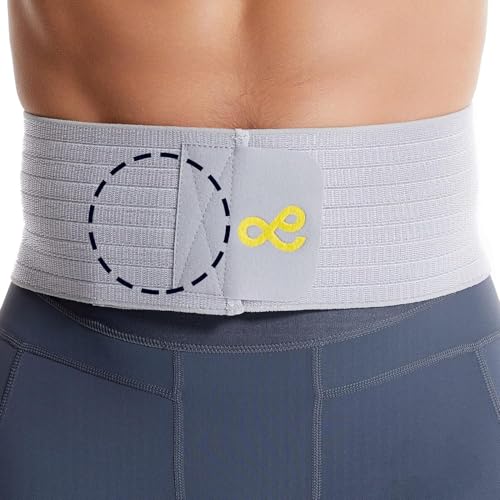 Gagaiuco L-Size Umbilical Hernia Belt for Men & Women, Abdominal Support with Compression Pads
