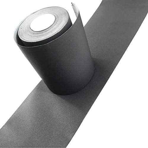 - Simplemiuji Dark Gray Matte Wallpaper Border Peel Stick Home Ceiling Decorative Border for Bathroom Living Room Kitchen 4inch by 32.8ft 10 Meters