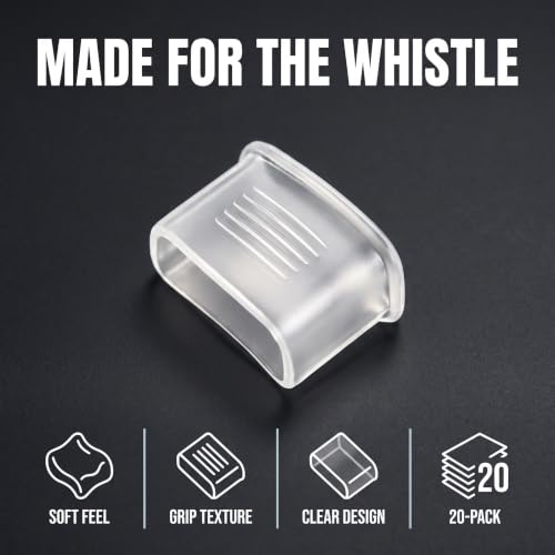 20 Cushioned Mouth Guards for Sports Whistles - Coach & Referee Gear