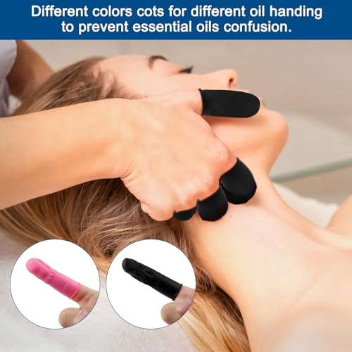 100 Pcs Disposable Silicone Finger Cots - Medium Size Finger Protectors