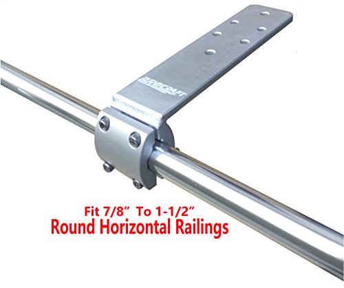 Grill Rail Mount for Pontoon Boat - 1 PCS BBQ Mount