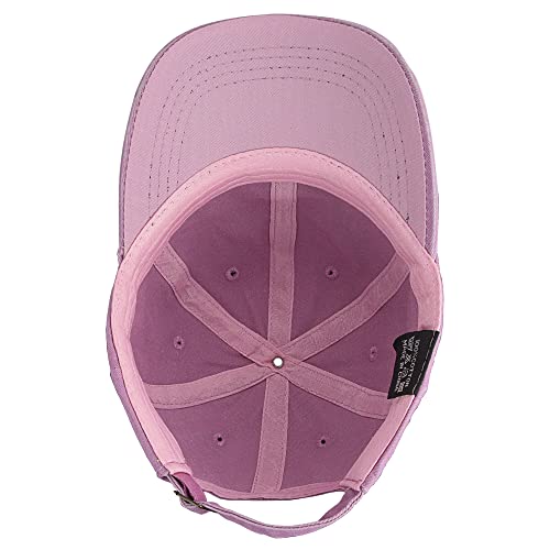 Cotton Baseball Cap for Kids - Sun Hat for Ages 2-7 Years - Pink