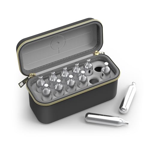 12-Slot CO2 Cartridge Storage Case - Shockproof & Travel-Friendly