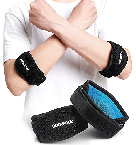 Adjustable Elbow Brace 2 Pack for Pain Relief & Support