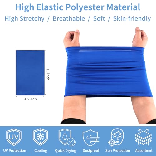 5 Pack Multicolor Neck Gaiter - UV Protection Cooling Face Mask