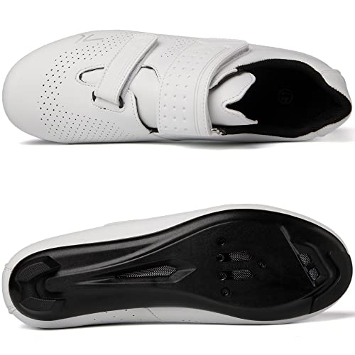 Cycling Shoes with Delta Cleats for Peloton - 9 Women/7 Men - White