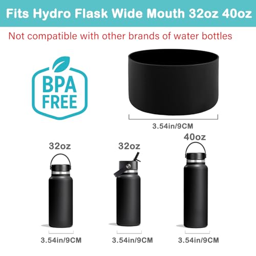 Silicone Boot for Hydro Flask Wide Mouth 32-40oz Water Bottle - Pink
