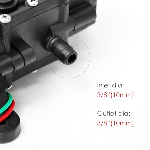 Doytn 12V Diaphragm Water Pump - 1.2 GPM, 80 PSI, Self-Priming, Variant 1