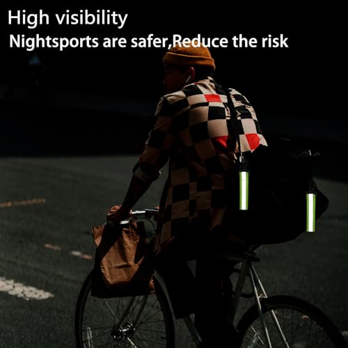 10 Pack Glow in The Dark Reflective Straps for Safety Gear