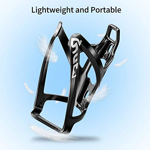 Ultra-Light Bike Water Bottle Cage Holder - 2 Pack Black