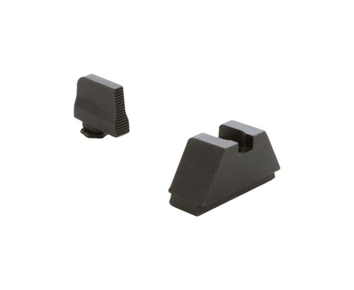 AMERIGLO Optic Compatible Sight Set for Glock - 2XL Tall Black Serrated .350" Front, Flat Black .429" Rear