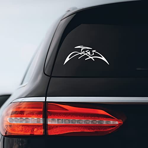 Tribal Jesus Vinyl Sticker Decal - 8" x 3" for Car & Laptop