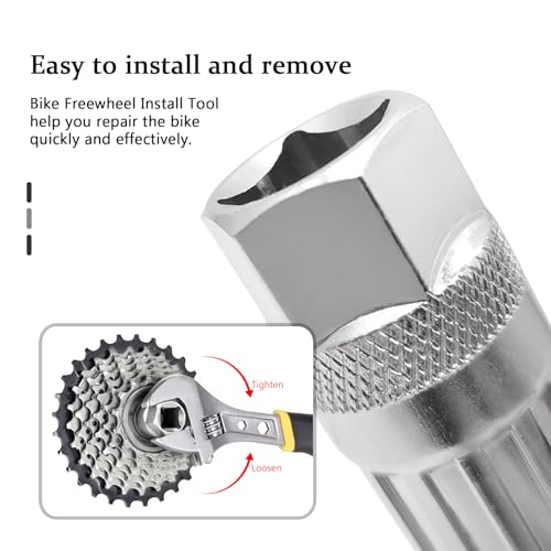 Bicycle Freewheel Remover Tool - Carbon Steel Bike Repair