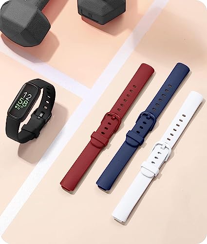 Soft Silicone Sport Wristband for Fitbit Inspire 3 - Ivory, Small (5.5"-7.1")