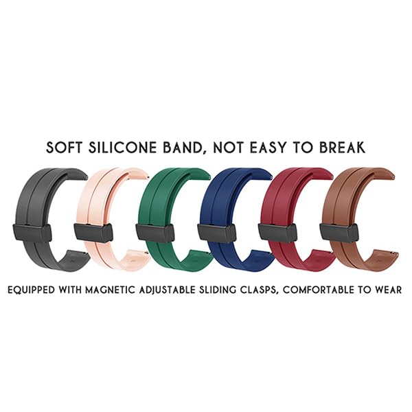 Silicone Quick-Release Watch Band 16mm - M-Green