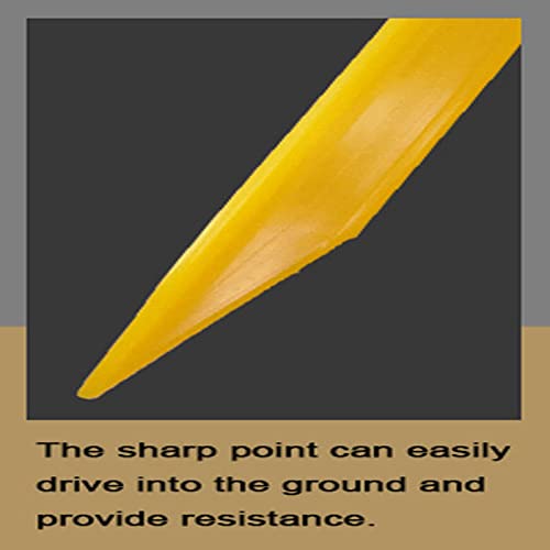 Yellow 30 Pcs 9 Inch Plastic Tent Stakes for Camping & Outdoor Use