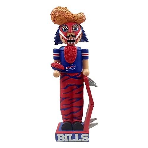 Buffalo Bills Nutcracker Bobblehead - NFL Team Logo Holiday Decor
