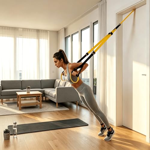 Adjustable Suspension Training Straps Set - Full-Body Home Workout