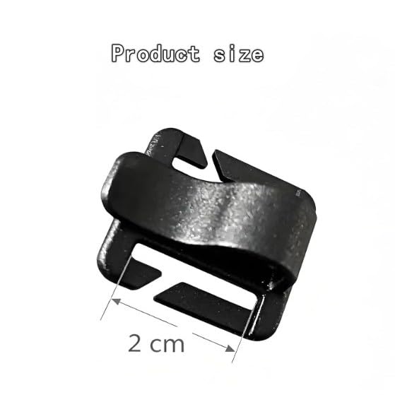4-Pack Black Hydration Tube Clips for Outdoor Gear