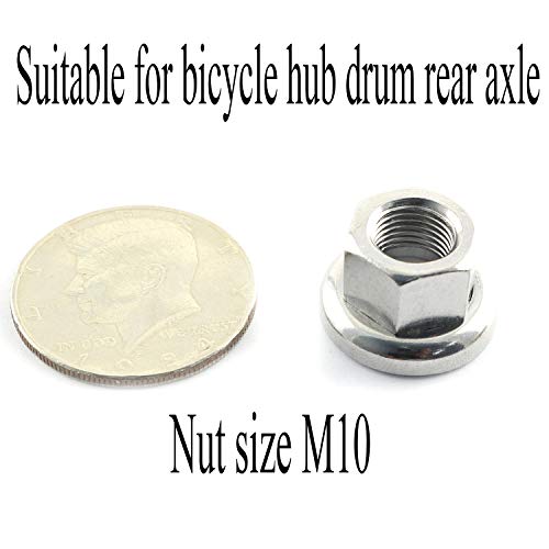 M10 Bike Wheel Hub Axle Nuts - 2PCS 7075 Aluminum Alloy