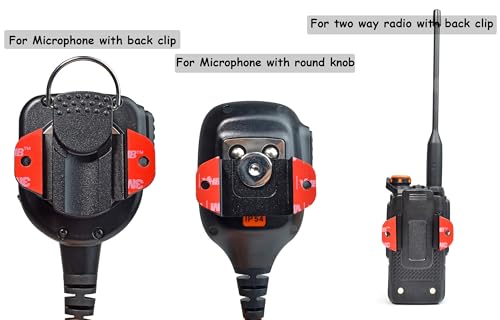 Universal Aluminum Alloy Radio Microphone Holder for CB & Walkie-Talkies