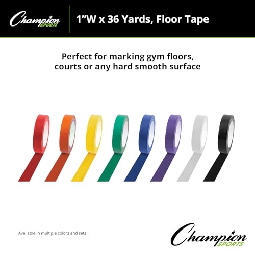 Durable Vinyl Floor Marking Tape - Black, 1" x 36 Yards