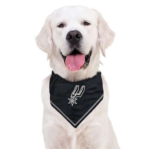 San Antonio Spurs Dog Bandana - Large/X-Large Tie Scarf