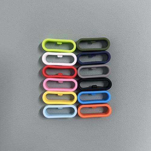 12-Pack Silicone Security Holder Loops for Magic Bands - Multi-Color