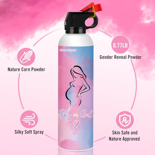 Baby Girl Reveal Party Supplies - 100% Biodegradable Pink Gender Reveal Decor (2 Pack)