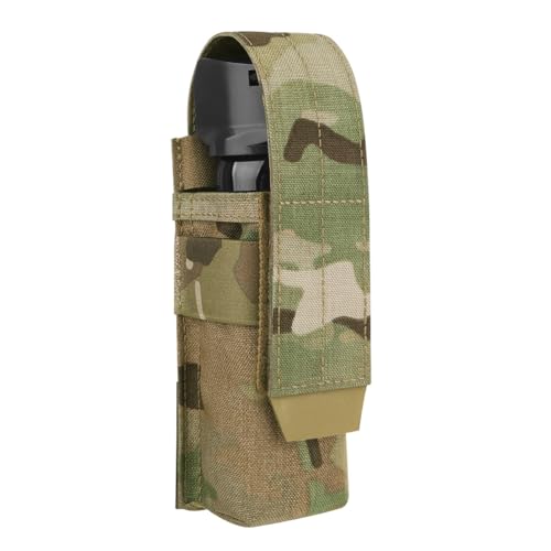 KRYDEX MC Molle Flashlight Holster with Adjustable Torch & Mace Spray Holder