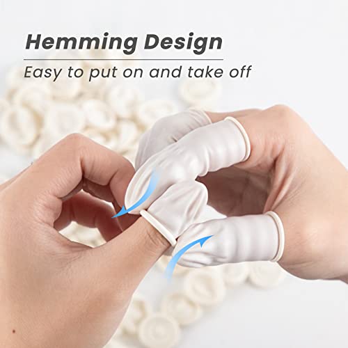 Latex Finger Cots - 300 Pcs Medium Size Protectors for Crafting, Beauty, and Electronics