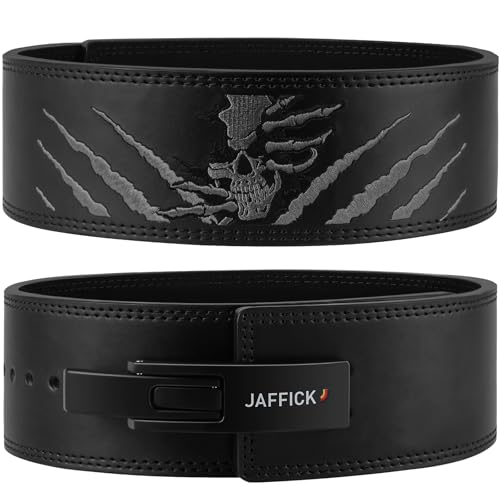 10mm Leather Lever Lifting Belt with 13-Position Fit for Squats, Bench, Deadlifts – Jaffick