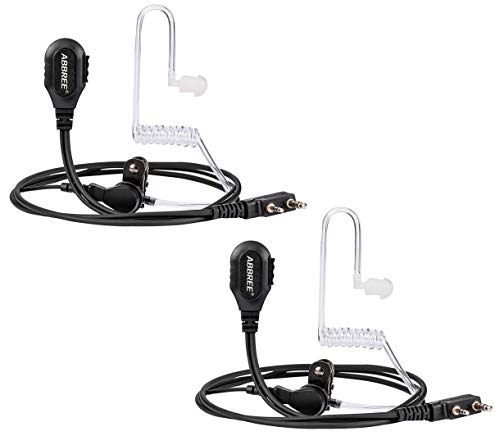 Walkie Talkies Earpiece with Mic - 2 Pack Air Acoustic Tube