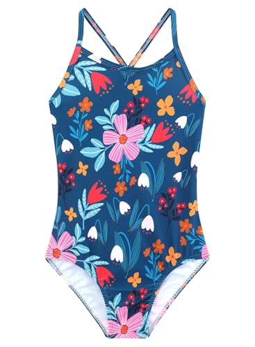 Girls Swimsuit One-Piece UPF 50+ Quick Dry Beach Swimwear 2-10 Years