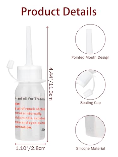Treadmill Belt Lubricant - 3 x 30ml Silicone Oil for Home Use