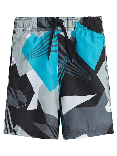 Kanu Surf Boys' Vertigo Black 5-6 Swim Trunks UPF 50+ Quick Dry Beach Swimwear