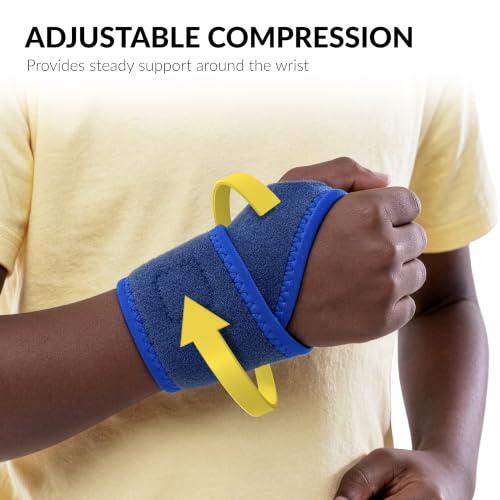 BraceUP Kids Wrist Brace – Adjustable Pediatric Wrist Support One Size