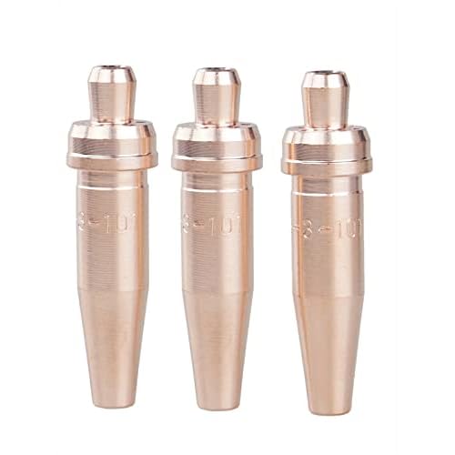 0-3-101,1-3-101,2-3-101 Acetylene Cutting Tips Compatible with Victor Style Light/Medium Duty Torch,Pack of 3