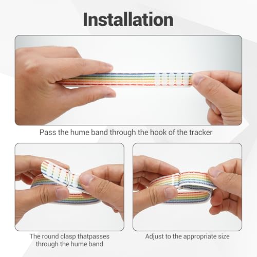 Nylon Loop Replacement Strap for Hume Health Band - Rainbow