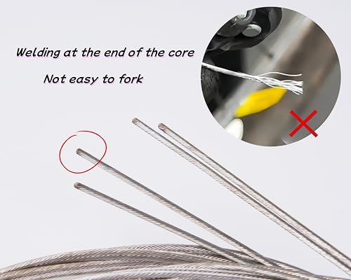 Road Bike Brake Cables - 4 Pcs Stainless Steel Inner Line Kit (1.7M)