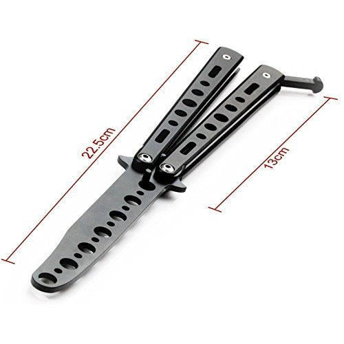 Black Metal Butterfly Comb Trainer Tool - Stainless Steel