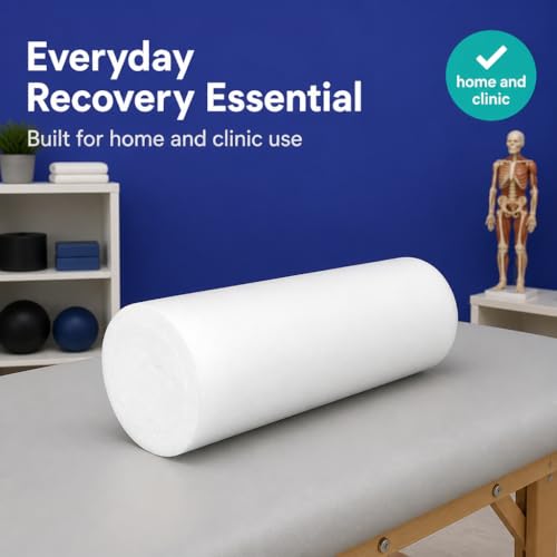 Medium Firm White PE Foam Roller - 36" Full Round