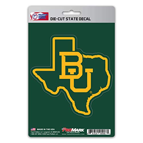 NCAA State Shaped Car Decal - Baylor Bears