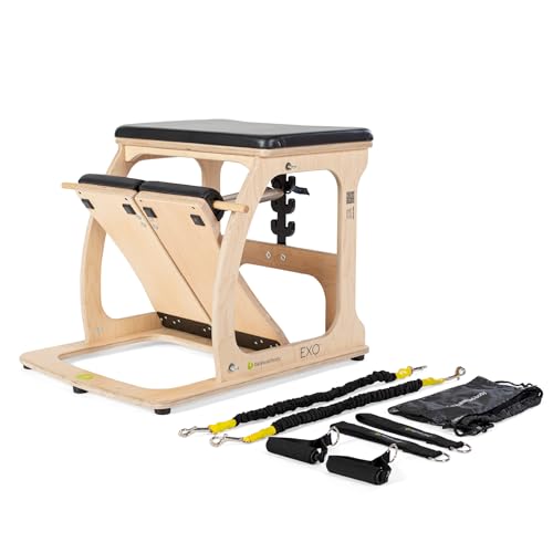 EXO Pilates Chair Bundle - Includes Resistance Bands & Handles