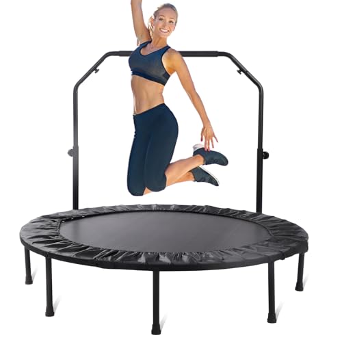 50" Foldable Rebounder Trampoline with Handle - 450 lbs Capacity