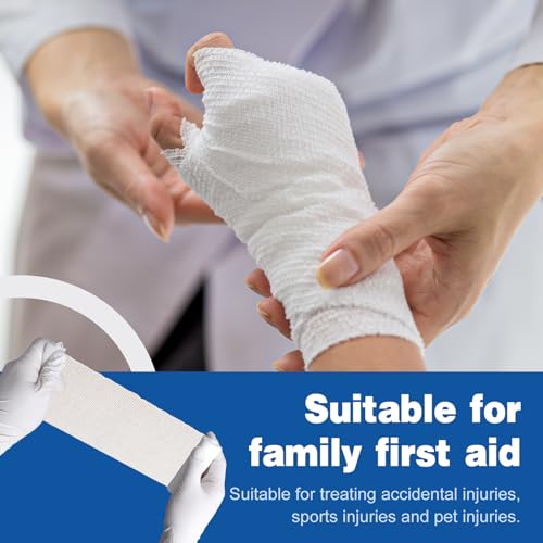 25 Pack Gauze Rolls Bandages - 3in x 4.1 Yards, Premium Medical Supplies